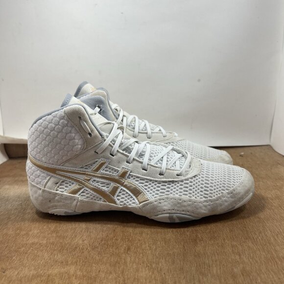 ASICS MATBLAZER Women Size 10 White Wrestling Shoes 1082A001 Boxing Grappling - Picture 1 of 8